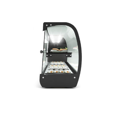 Expositor de Balcão Sayl Refrigerado Sushi Slim Line VSL7S (7 Tabuleiro GN 1/6 x 40mm) (Dim.: 1350Lx260Px400A)