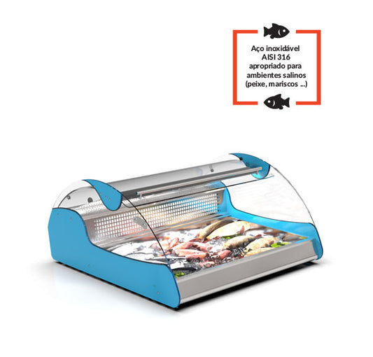 Expositor de Balcão Sayl Refrigerado XL Line VX2S (Dim.: 680Lx882Px400A)