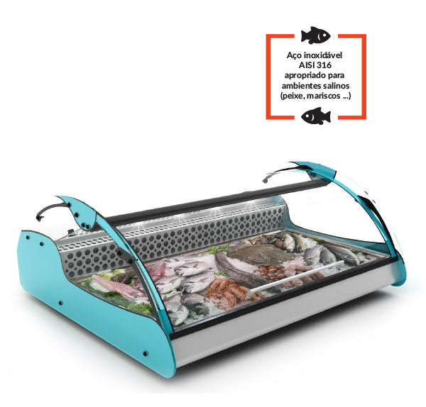 Expositor de Balcão Sayl Refrigerado XL Line VX3S (Dim.: 1000Lx882Px400A)