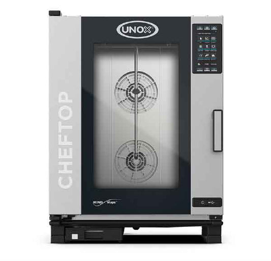 Forno Industrial Unox Cheftop Mind.MapsTM Elétrico COUNTERTOP 10 GN 1/1 PLUS (XEVC-1011-EPRM)