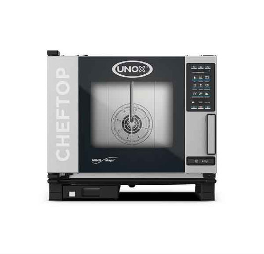 Forno Industrial Unox Cheftop Mind.MapsTM Gás COUNTERTOP 5 GN 1/1 PLUS (XEVC-0511-GPRM)