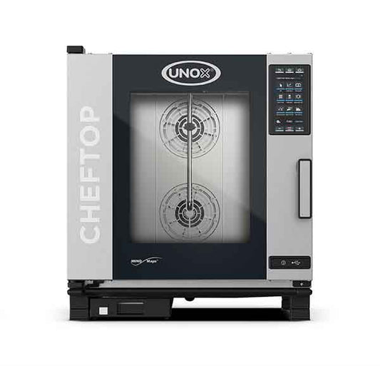 Forno Industrial Unox Cheftop Mind.MapsTM Gás COUNTERTOP 7 GN 1/1 PLUS (XEVC-0711-GPRM)