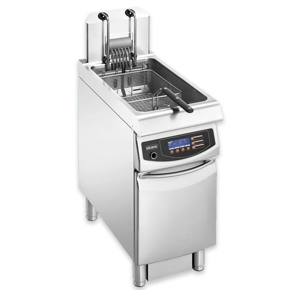 Fritadeira Industrial com Móvel Elframo Alto Rendimento Elétrica de Cuba Simples EFU 25 AC