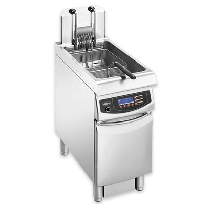 Fritadeira Industrial com Móvel Elframo Alto Rendimento Elétrica de Cuba Simples EFU 25 AC