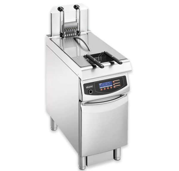 Fritadeira Industrial com Móvel Elframo Alto Rendimento Elétrica de Cuba Simples EFU 25 AC
