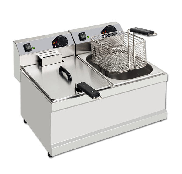 Fritadeira de Bancada Actimac (Mod. K) Elétrica de Cuba Dupla XDFK 77L C (sem torneira)