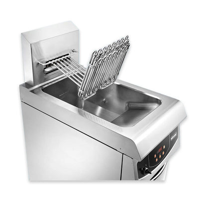 Fritadeira Industrial com Móvel Elframo Eletrónica Elétrica de Cuba Simples NE-S 20 (10 kW)