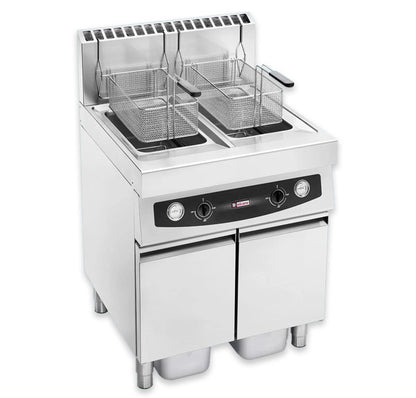 Fritadeira Industrial com Móvel Elframo Gás de Cuba Dupla GT 17+17