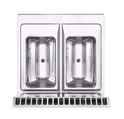 Fritadeira Industrial de Bancada Elframo Gás de Cuba Dupla GTS 17+17